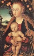 Lucas Cranach The Virgin under the arbol of apples china oil painting artist